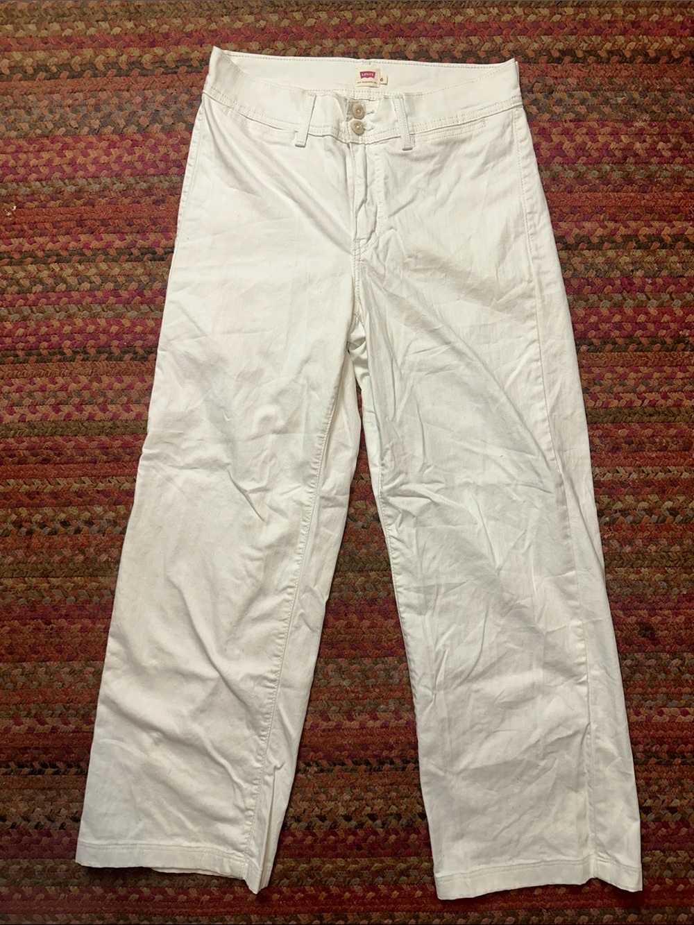Levi's High-Rise wide leg Women's White pants
